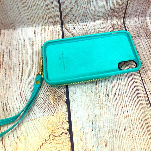 Apple IPhone Xs & X ZVE Mint Green Wallet Case - Picture 3 of 10